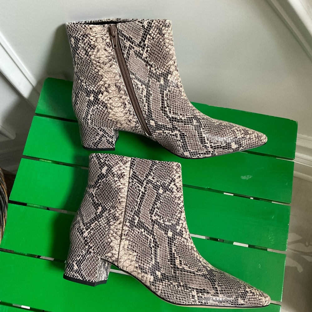 Corso Como Snakeprint Booties Size 10